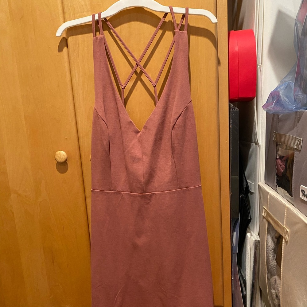 Pink bodycon dress